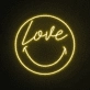 Smiley Love Face Neon Sign