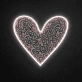 Heart &amp; UV Print Pattern Neon Sign