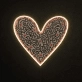 Heart &amp; UV Print Pattern Neon Sign
