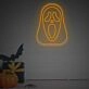 Elevate Your Halloween Ambiance or Theme Parties with the Ghostmask From Scream LED Neon Sign.