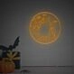 Spookify Your Space: Halloween Cat With Knife LED Neon Sign for Home, Office, and Themed Parties