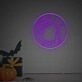 Spookify Your Space: Halloween Cat With Knife LED Neon Sign for Home, Office, and Themed Parties