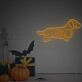 Brighten Your Halloween Celebration and Home Decor with the Whimsical Halloween Dachshund Skeleton LED Neon Sign – Perfect for Parties, Events, and Spooky Themed Bars.