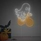 Elevate Your Halloween Decor: Spookify Your Home, Office, or Party with the Halloween Ghost On A Bicycle LED Neon Sign.