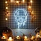 Brighten Your Halloween Celebrations and Themed Parties with the Halloween Melting Skull Head LED Neon Sign