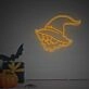 Add a Spooky Glow to Your Halloween Celebrations and Themed Parties with the Halloween Skull Head With Magic Hat LED Neon Sign.