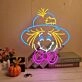 Add a spooky twist to your Halloween decorations at home, in the office, or at your themed bar with the Halloween Smiling Jack Straw LED Neon Sign.