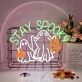 Brighten Up Your Halloween Festivities and Themed Rooms with the Stay Spooky Ghost LED Neon Sign.