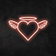 Angel Heart Neon Sign