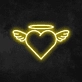 Angel Heart Neon Sign