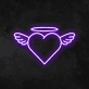 Angel Heart Neon Sign