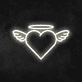 Angel Heart Neon Sign