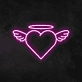 Angel Heart Neon Sign