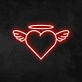 Angel Heart Neon Sign