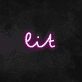 Lit Neon Sign
