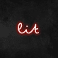 Lit Neon Sign