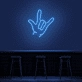 Rock On Hand Neon Sign
