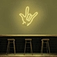 Rock On Hand Neon Sign