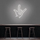 Rock On Hand Neon Sign