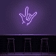 Rock On Hand Neon Sign