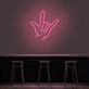 Rock On Hand Neon Sign