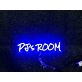 Brighten Up Any Space: PJs Room Blue LED Neon Sign Perfect for Home Decor, Office Ambiance, and Bar Aesthetics.