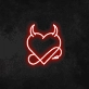Devil Heart Neon Sign