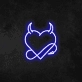 Devil Heart Neon Sign