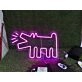 Brighten Up Your Home, Office, or Bar with the Captivating Barking Wolf Purple LED Neon Sign.
