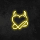 Devil Heart Neon Sign