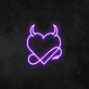Devil Heart Neon Sign