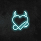 Devil Heart Neon Sign