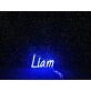 Brighten Up Your Space: Liam Blue LED Neon Sign Perfect for Home Decor, Office Ambiance, and Vibrant Store Displays