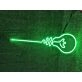 Light up Your Home, Office, or Party in Style with the Light Bulb Green LED Neon Sign.