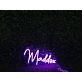 Brighten Up Your Space: Maddox Purple LED Neon Sign, Perfect for Home Decor, Bars, and Celebratory Events.