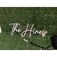 Brighten Up Your Space: The Hines White LED Neon Sign for Home, Office, Bars, and Weddings.