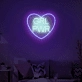 Empowerment Glows GRL Power with Heart Neon Art Sign for Wall Decor