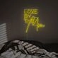 Brighten Your Wedding, Home, and Parties with the Enchanting Love By The Moon LED Neon Sign.
