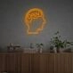 Elevate Your Home, Office, or Bar Ambiance with the Open Brain LED Neon Sign.