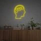 Elevate Your Home, Office, or Bar Ambiance with the Open Brain LED Neon Sign.