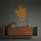 Elevate Your Bar, Man Cave, or Music Room Ambiance with the Rock And Roll Gesture LED Neon Sign.