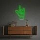 Elevate Your Bar, Man Cave, or Music Room Ambiance with the Rock And Roll Gesture LED Neon Sign.