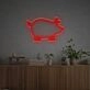 Brighten Up Any Space - Home, Bar, or Office with the Pig Line Drawing LED Neon Sign.