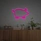 Brighten Up Any Space - Home, Bar, or Office with the Pig Line Drawing LED Neon Sign.