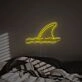 Brighten Up Your Bar, Office, or Beach House with the Shark Fin LED Neon Sign.