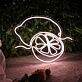 Brighten Up Your Bar, Kitchen, or Summer Event with the Sliced Lemon LED Neon Sign.