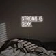 Elevate Your Gym, Bar, or Home Decor with the Strong Is Sexy LED Neon Sign – Perfect for Motivational Ambiance and Celebrations.