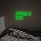 Elevate Your Gym, Bar, or Home Decor with the Strong Is Sexy LED Neon Sign – Perfect for Motivational Ambiance and Celebrations.