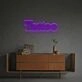 Elevate Your Space: Tatto By Rome Font LED Neon Sign for Home Decor, Bars, and Weddings.
