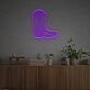 Brighten Up Your Western Themed Party or Country Home with the Cow Boy Boots LED Neon Sign.